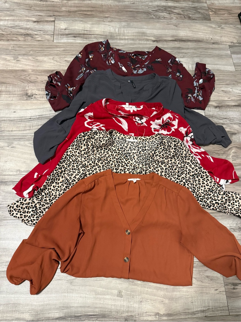 A set of 5 Maurices blouses